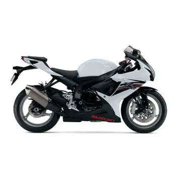 Suzuki GSXR600 2013 - Biały - Glass Splash White / Metallic Triton Blue