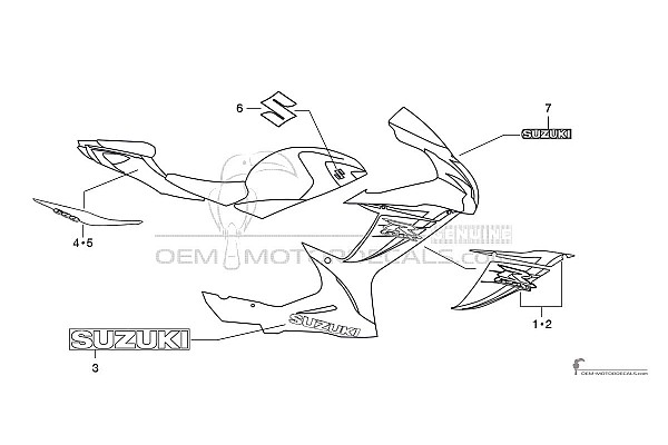 Suzuki GSXR600 2013 - Blauw