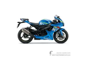 Decals for Suzuki GSXR600 2015 - Blue • Suzuki OEM Decals