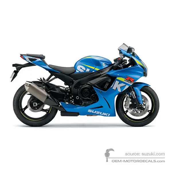 Suzuki GSXR600 2015 - Blu - Metallic Triton Blue