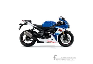 Decals for Suzuki GSXR600 2016 - Blue White • Suzuki OEM Decals