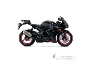 Adesivi per Suzuki GSXR600 2017 - Nero • Suzuki Adesivi OEM