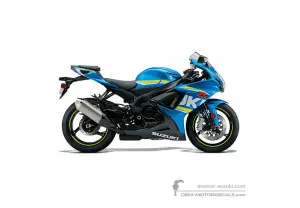 Decals for Suzuki GSXR600 2018 - Blue • Suzuki OEM Decals