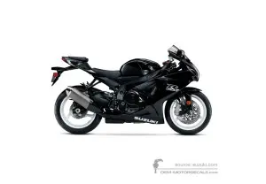 Stickers voor Suzuki GSXR600 2019 - Zwart • Suzuki OEM Stickers