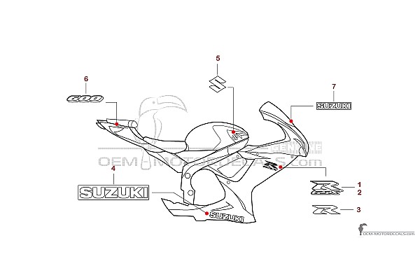 Suzuki GSXR600 2019 - Wit