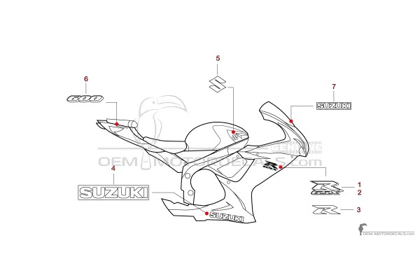 Suzuki GSXR600 2020 - Blanc