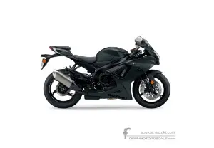 Decals for Suzuki GSXR600 2021 - Black • Suzuki OEM Decals