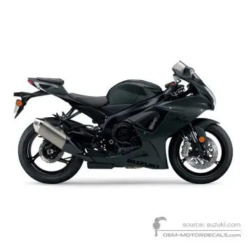 Suzuki GSXR600 2021 - Czarny - Mat Black Metallic No. 2