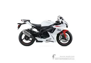 Autocollants pour Suzuki GSXR600 2021 - Blanc • Suzuki Autocollants OEM