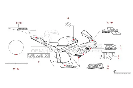 Suzuki GSXR600 2021 - Bleu
