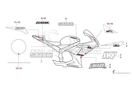 Suzuki GSXR600 2022 - Blauw