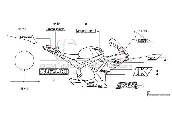 Suzuki GSXR600 2022 - Azul