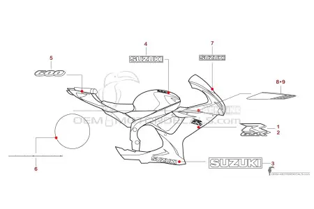 Suzuki GSXR600 2022 - Orangé