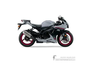 Autocollants pour Suzuki GSXR600 2023 - Gris • Suzuki Autocollants OEM