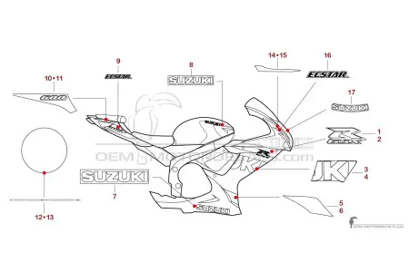 Suzuki GSXR600 2023 - Bleu