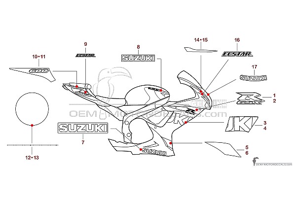 Suzuki GSXR600 2023 - Blu
