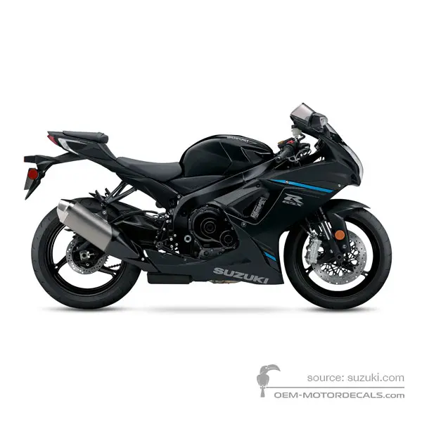 Suzuki GSXR600 2024 - Nero - Metallic Mat Black No.2 / Glass Sparkle Black