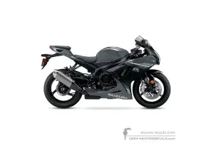 Stickers voor Suzuki GSXR600 2025 - Grijs • Suzuki OEM Stickers