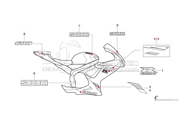 Suzuki GSXR600 2025 - Wit