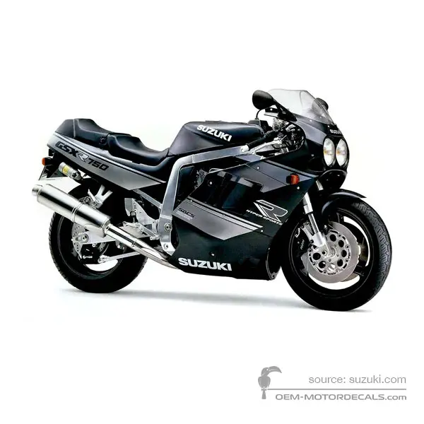Suzuki GSXR750 1990 - Nero - Pearl Novelty Black / Urban Gray