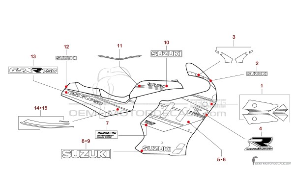 Suzuki GSXR750 1990 - Bianco