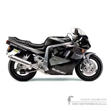 Suzuki GSXR750 1991 - Czarny - Pearl Novelty Black / Urban Gray