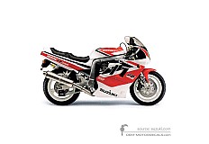 Pegatinas para Suzuki GSXR750 1991 - Blanco • Suzuki Pegatinas OEM