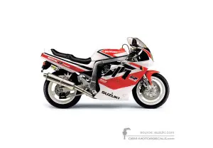 Decals for Suzuki GSXR750 1991 - White • Suzuki OEM Decals