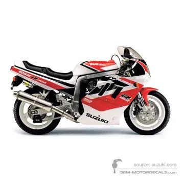 Suzuki GSXR750 1991 - Blanco - Pearl Still White / Marble Italian Red