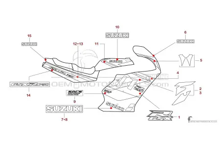 Suzuki GSXR750 1991 - Bleu Blanc