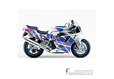 Adesivi per Suzuki GSXR750 1992 - Bianco • Suzuki Adesivi OEM