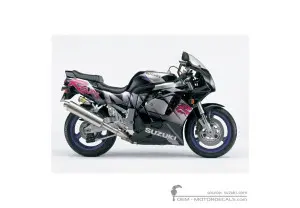 Decals for Suzuki GSXR750 1992 - Black • Suzuki OEM Decals