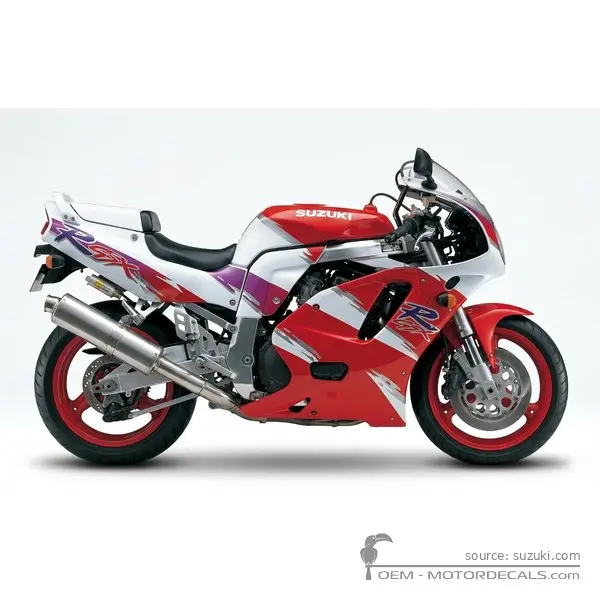 Suzuki GSXR750 1993 - Rosso - Pearl Still White / Pearl Pure Red No. 2