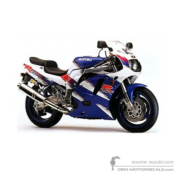Suzuki GSXR750 1993 - Blu - Pearl Still White / Pearl Suzuki Medium Blue