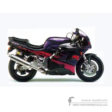Suzuki GSXR750 1993 - Purple - Light Purple Metallic