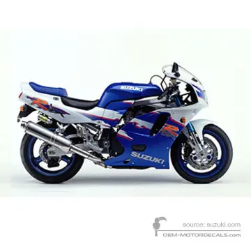 Suzuki GSXR750 1994 - Azul - Pearl Still White / Pearl Suzuki Medium Blue