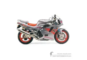Aufkleber für Suzuki GSXR750 1994 - Silber • Suzuki OEM-Aufkleber