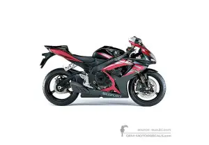 Decals for Suzuki GSXR750 2006 - Red • Suzuki OEM Decals