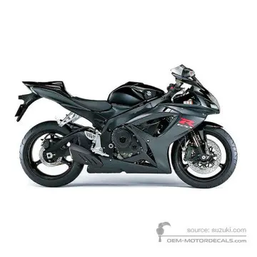 Suzuki GSXR750 2006 - Czarny - Space Black / Mat Black Metallic No. 2