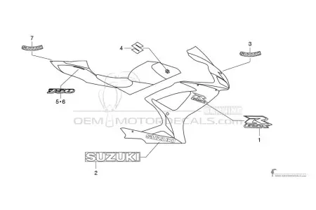 Suzuki GSXR750 2006 - Zwart