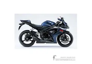 Decals for Suzuki GSXR750 2007 - Blue • Suzuki OEM Decals