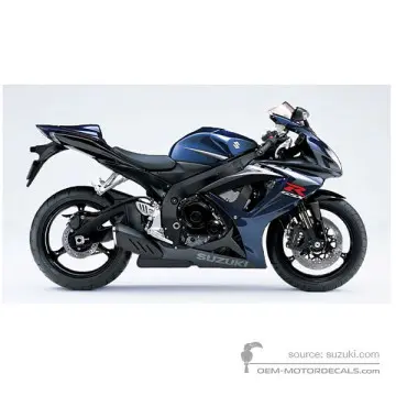 Suzuki GSXR750 2007 - Niebieski - Pearl Deep Blue / Space Black