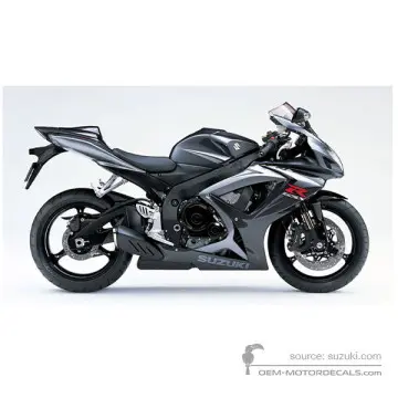 Suzuki GSXR750 2007 - Szary - Phantom Grey Pearl / Oort Gray Metallic