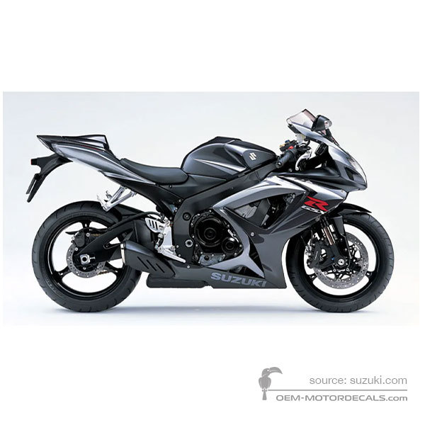 Aufkleber für Suzuki GSXR750 2007 - Grau • Suzuki OEM-Aufkleber