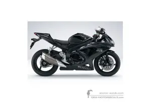 Decals for Suzuki GSXR750 2008 - Black • Suzuki OEM Decals