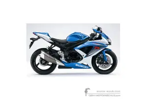 Decals for Suzuki GSXR750 2009 - Blue • Suzuki OEM Decals