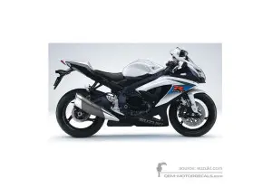 Decals for Suzuki GSXR750 2010 - White • Suzuki OEM Decals