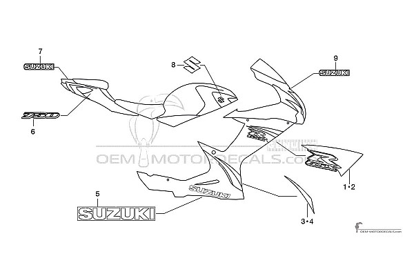 Suzuki GSXR750 2013 - Gris