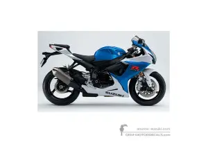 Autocollants pour Suzuki GSXR750 2014 - Bleu • Suzuki Autocollants OEM