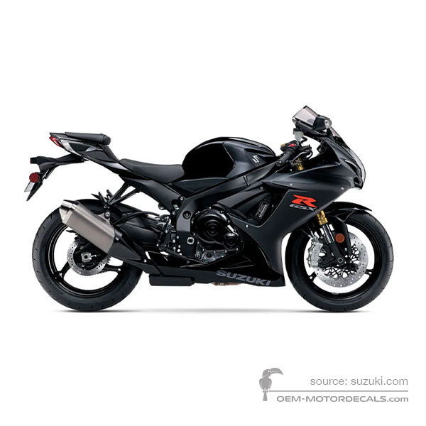 Aufkleber für Suzuki GSXR750 2016 - Schwarz • Suzuki OEM-Aufkleber